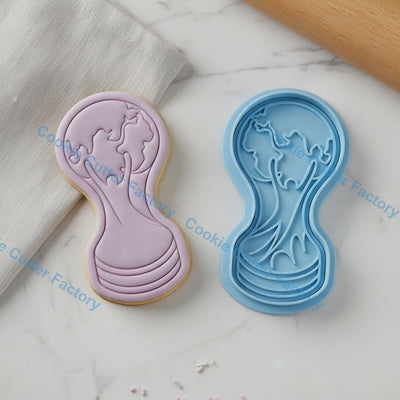 Globe Trophy Sports Award Cookie Cutter and Embosser Stamp