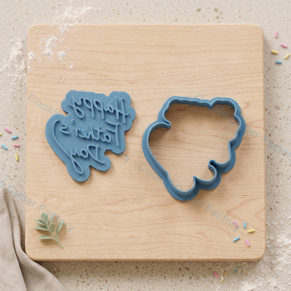 Happy Father's Day Cookie Cutter and Embosser Stamp - Fathers Day Cookies