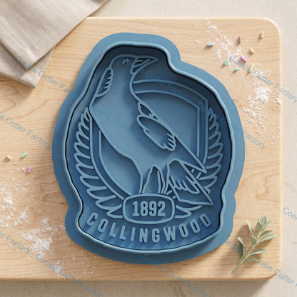 Collingwood Cookie Cutter and Embosser Stamp | Game Day, Footy Fan, Grand Final Party