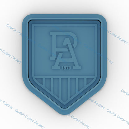 Port Adelaide Cookie Cutter and Embosser Stamp | Footy Fan, Game Day, Grand Final Party