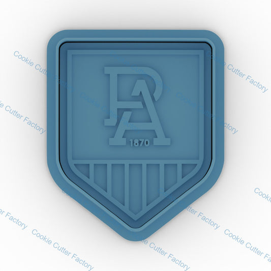 Port Adelaide Cookie Cutter and Embosser Stamp | Footy Fan, Game Day, Grand Final Party