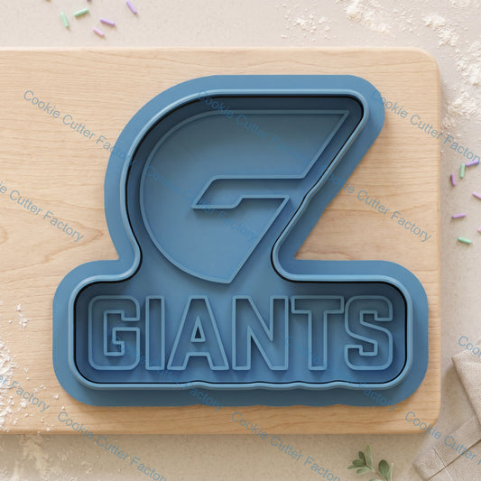 Giants Cookie Cutter and Embosser Stamp | Game Day, Footy Fan, Grand Final Party