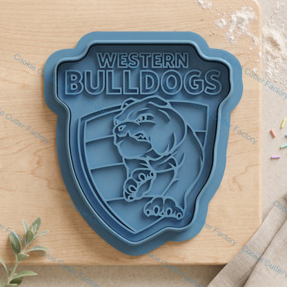 Western Bulldogs Cookie Cutter and Embosser Stamp | Footy Fan, Game Day, Grand Final Party