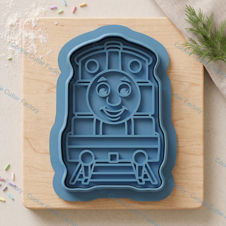 Thomas the Tank Engine Cookie Cutter and Embosser Stamp Set | Birthday Party, Kids Baking