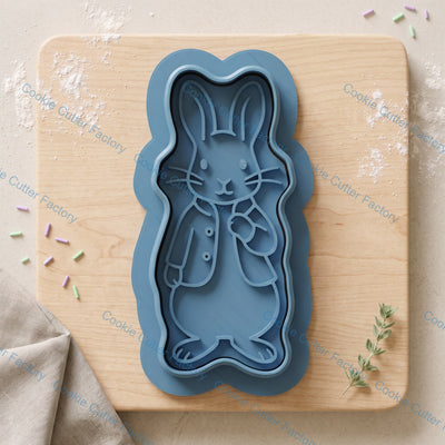 Peter Rabbit Cookie Cutter and Embosser Stamp Set | Children's Storybook, Easter Baking, Woodland Party