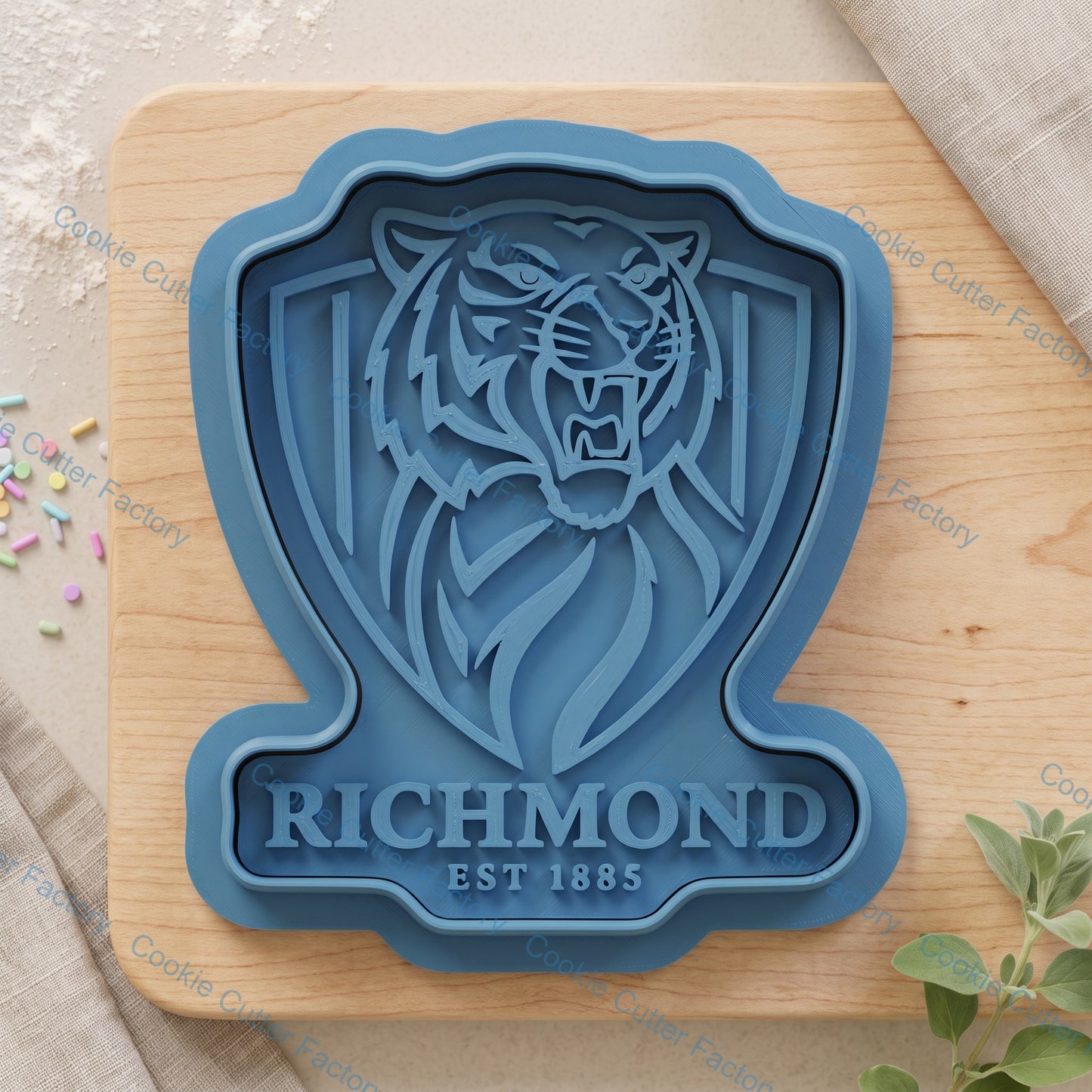 Richmond Cookie Cutter and Embosser Stamp | Footy Fan, Game Day, Grand Final Party