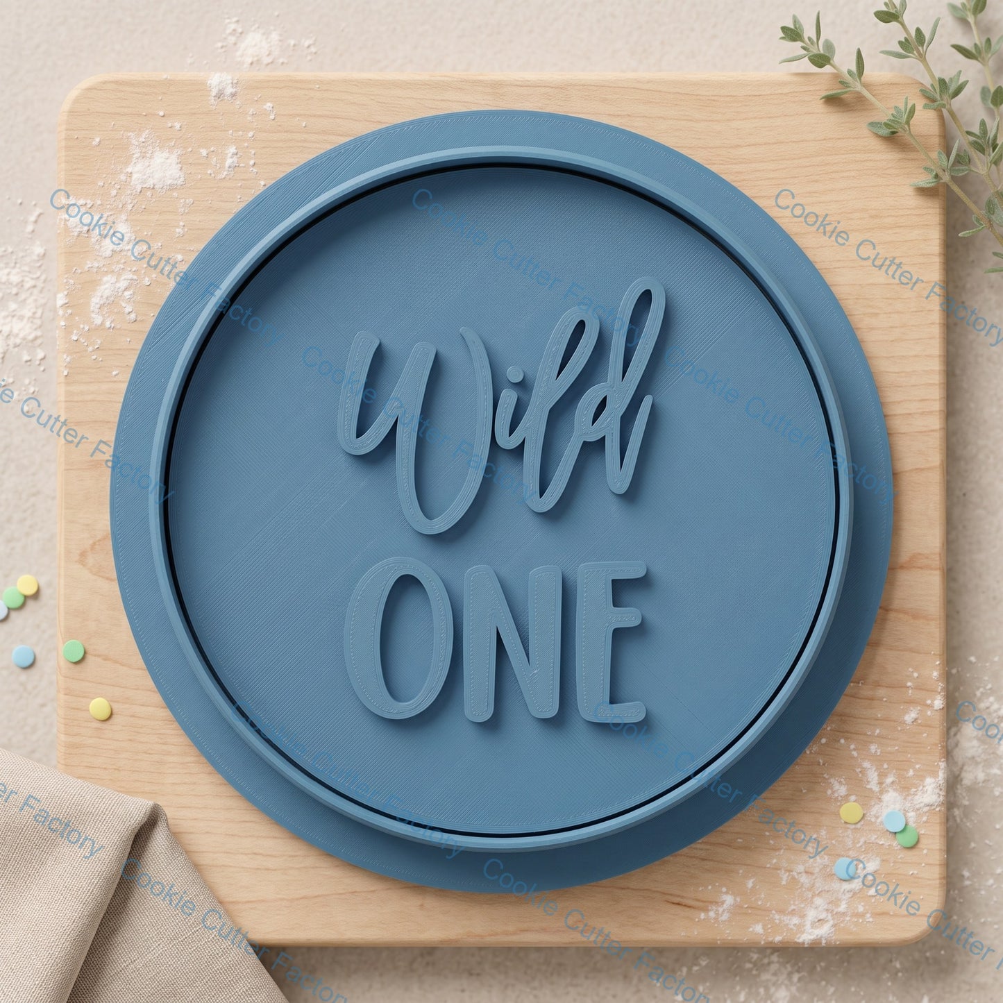 Wild One Cookie Cutter and Embosser Stamp | First Birthday Party, Safari Theme, Jungle Animals