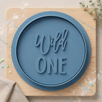 Wild One Cookie Cutter and Embosser Stamp | First Birthday Party, Safari Theme, Jungle Animals
