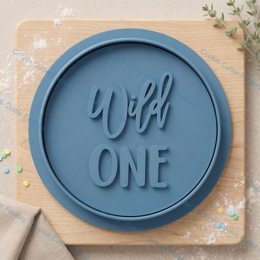 Wild One Cookie Cutter and Embosser Stamp | First Birthday Party, Safari Theme, Jungle Animals