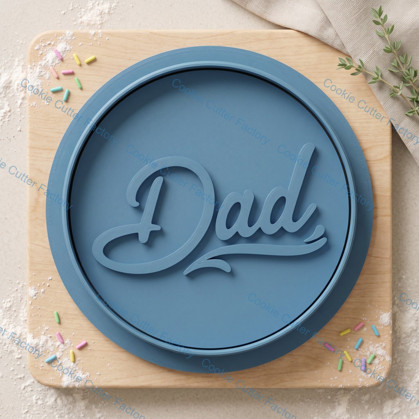 Dad Lettering Cookie Cutter and Embosser Stamp | Father's Day, Dad Birthday, Best Dad Ever