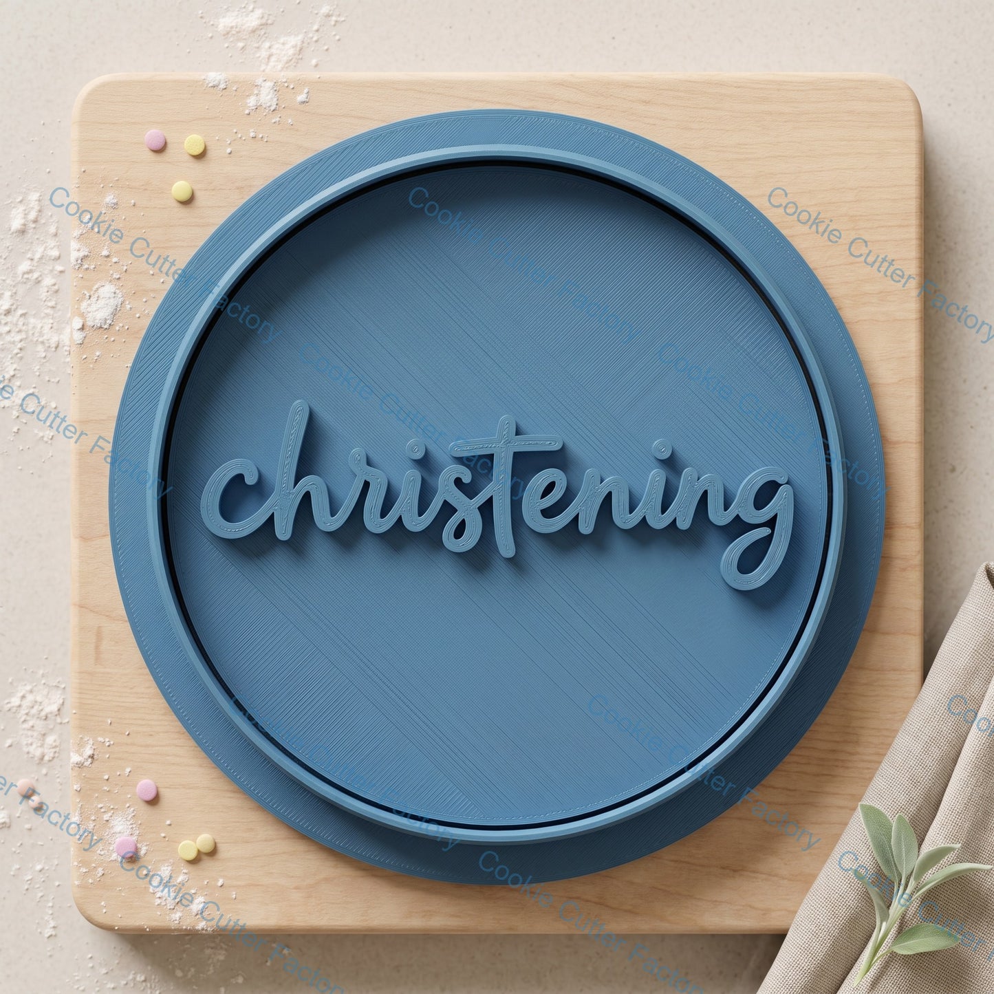 Christening Cookie Cutter and Embosser Stamp | Baptism, Religious Celebration, Baby Blessing