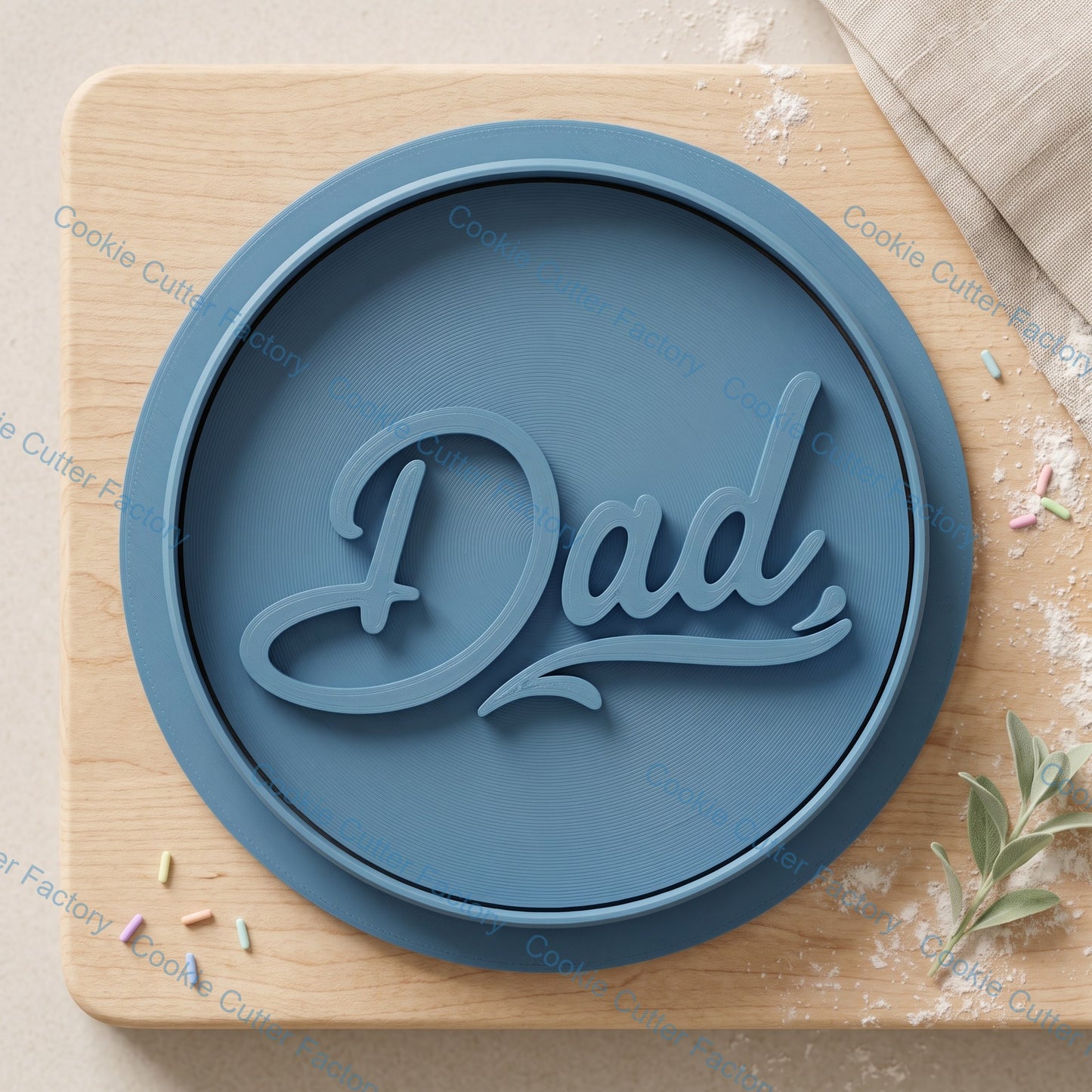 Dad Lettering Cookie Cutter and Embosser Stamp Set | Father's Day, Dad Birthday, Best Dad