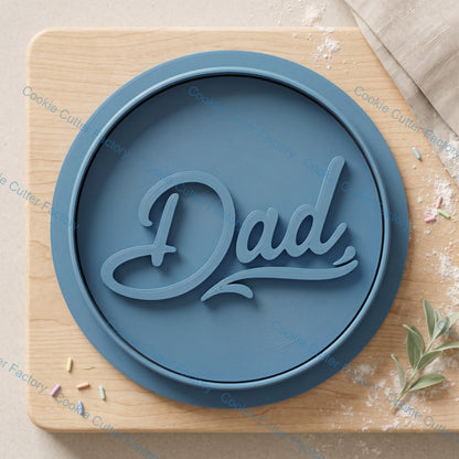 Dad Lettering Cookie Cutter and Embosser Stamp Set | Father's Day, Dad Birthday, Best Dad