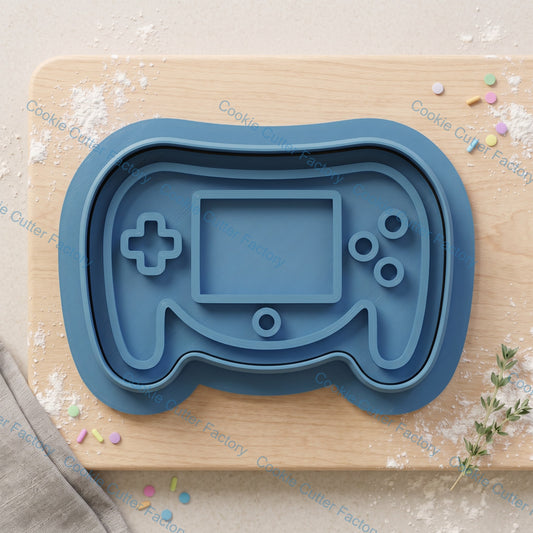 Retro Game Controller Cookie Cutter and Embosser Stamp | Video Game Party, Arcade Theme, Gamer Gift