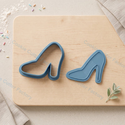 High Heel Shoe Cookie Cutter and Embosser Stamp - Fashion Party Cookies
