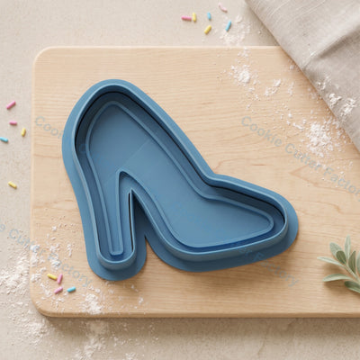 High Heel Shoe Cookie Cutter and Embosser Stamp - Fashion Party Cookies