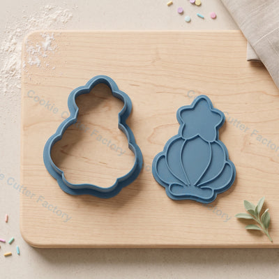 Star Seashell Cookie Cutter and Embosser Stamp - Beach Theme Cookies