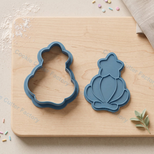 Star Seashell Cookie Cutter and Embosser Stamp - Beach Theme Cookies