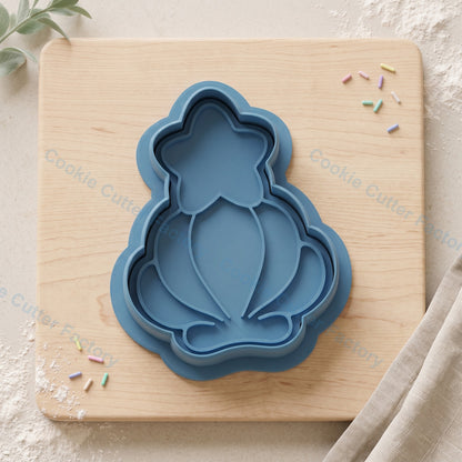Star Seashell Cookie Cutter and Embosser Stamp - Beach Theme Cookies