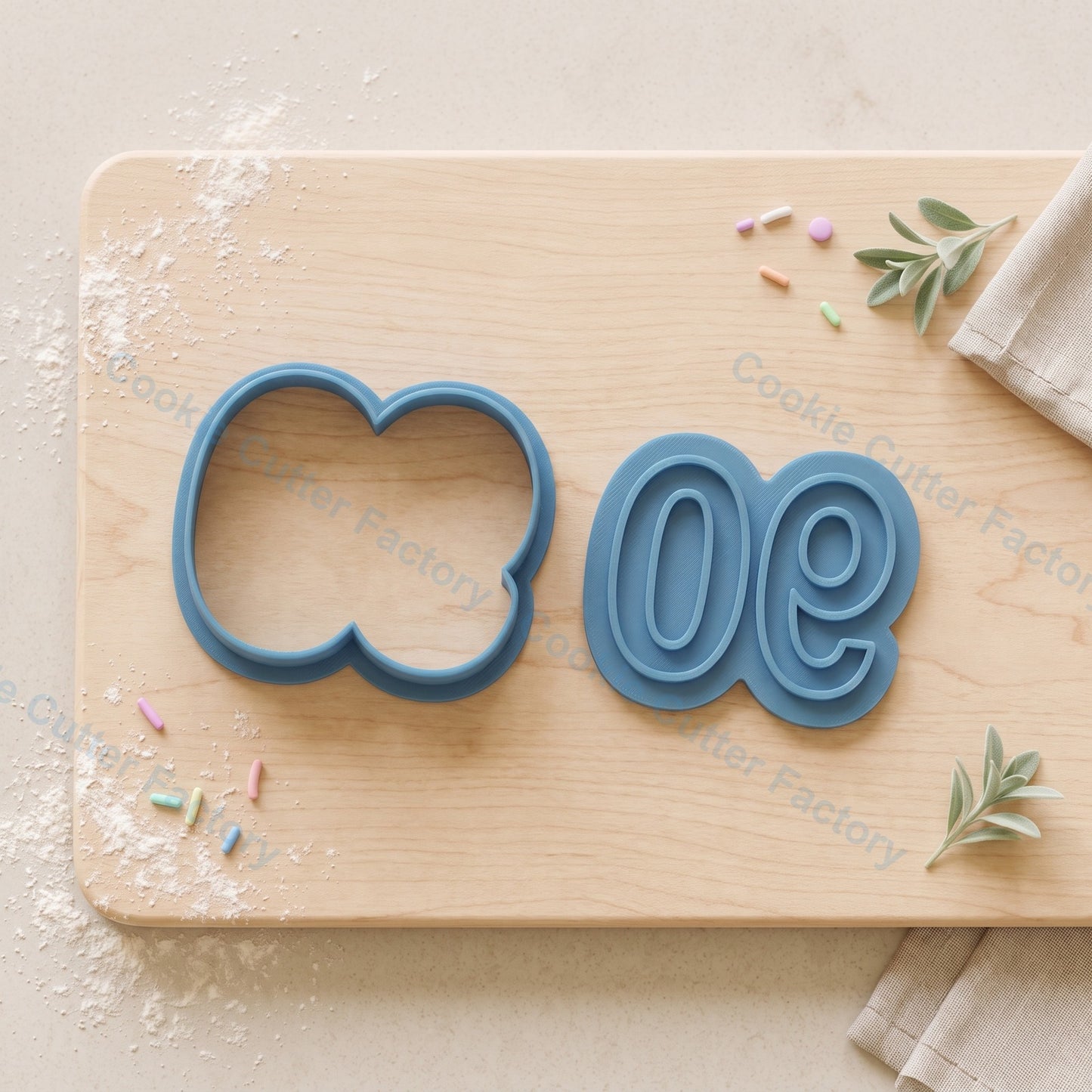 Number 90 Cookie Cutter and Embosser Stamp - Milestone Birthday