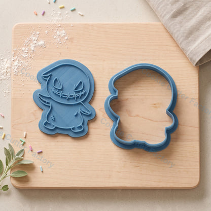 Oogie Boogie Cookie Cutter and Embosser Stamp - Halloween Baking