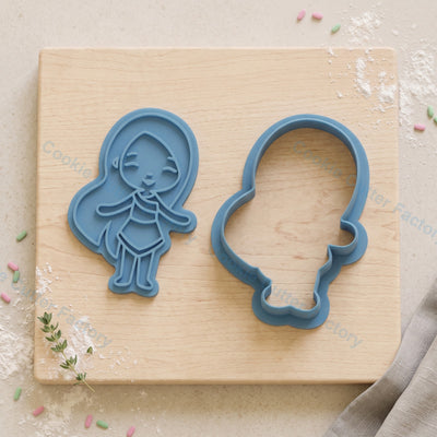 Pocahontas Cookie Cutter and Embosser Stamp - Chibi Princess Movie Cookies