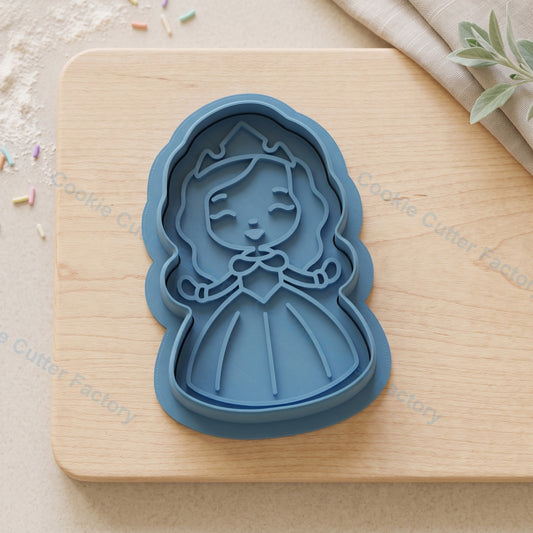 Princess Aurora Cookie Cutter and Embosser Stamp - Sleeping Beauty Party