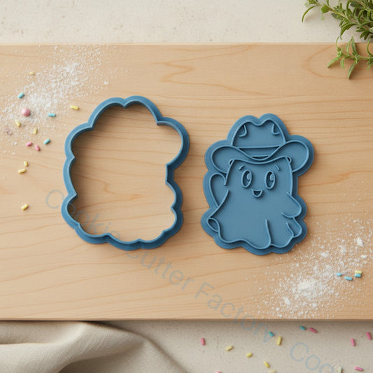 Cowboy Ghost Cookie Cutter and Embosser Stamp - Halloween Party Cookies | CCF_APPROVED_MEDIA_V1:2:53788f3f53f7a388ff7ed534d03e38a1d1d4cdcc796b02a0da5ed00508a438c3