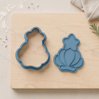 Magical Star Shell Cookie Cutter and Embosser Stamp
