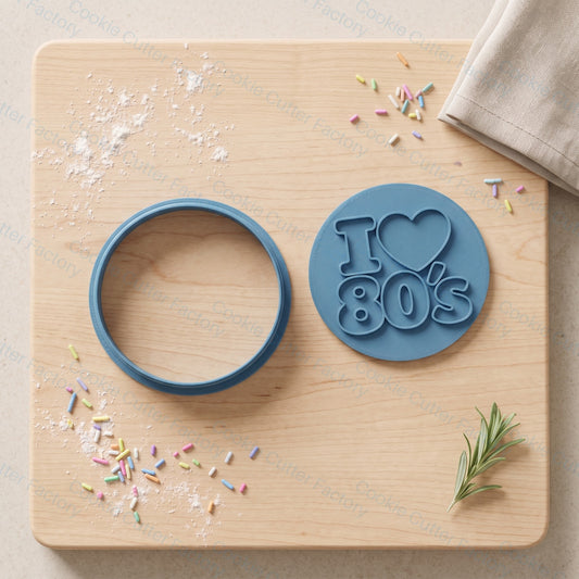 I Love 80s Cookie Cutter and Embosser Stamp - Retro Party Baking | CCF_APPROVED_MEDIA_V1:2:1281c459972a414da74e7333ac103631a87934003b9dd6fc193d16cf5e7f9fd5