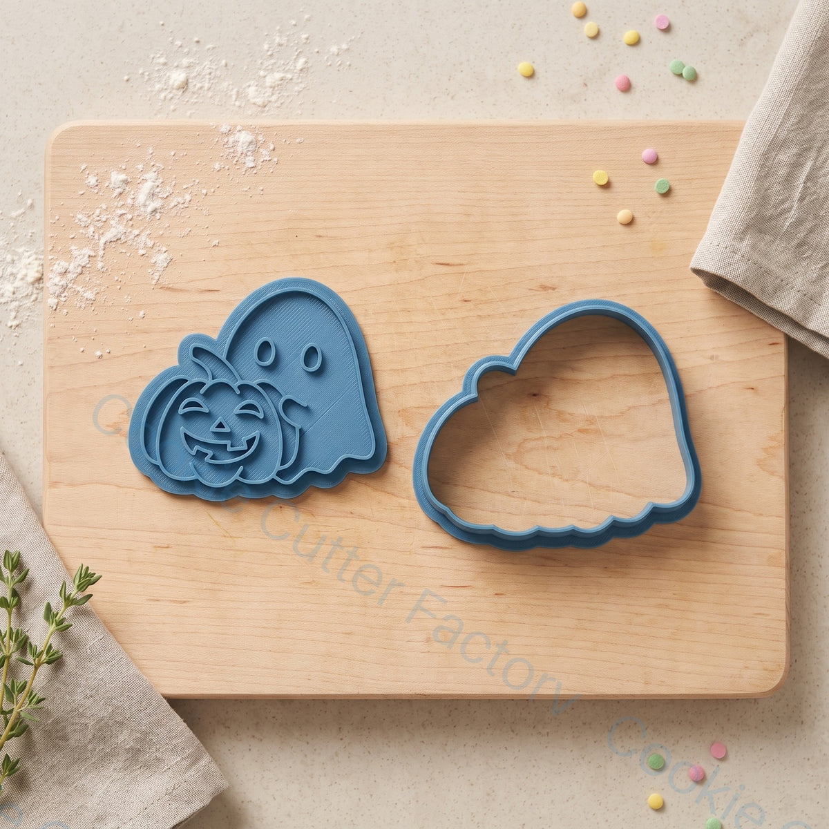 Ghost with Pumpkin Cookie Cutter and Embosser Stamp - Halloween Baking | CCF_APPROVED_MEDIA_V1:2:45630ca041ce7d4e8d50256d719e07509284ecc3a6b3559ade59f71b8047301f