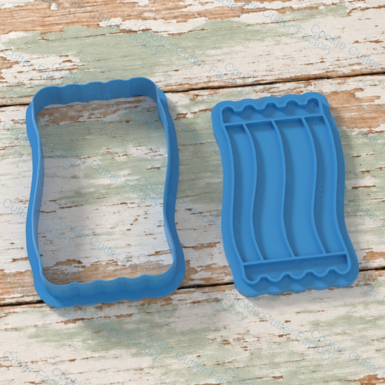 Beach Towel Cookie Cutter and Embosser Stamp Set Beach Pool Summer | CCF_APPROVED_MEDIA_V1:2:97b0f9abd583dc0cacb169f2b4e39e97748d9af7484b92997b9e92e05d359582