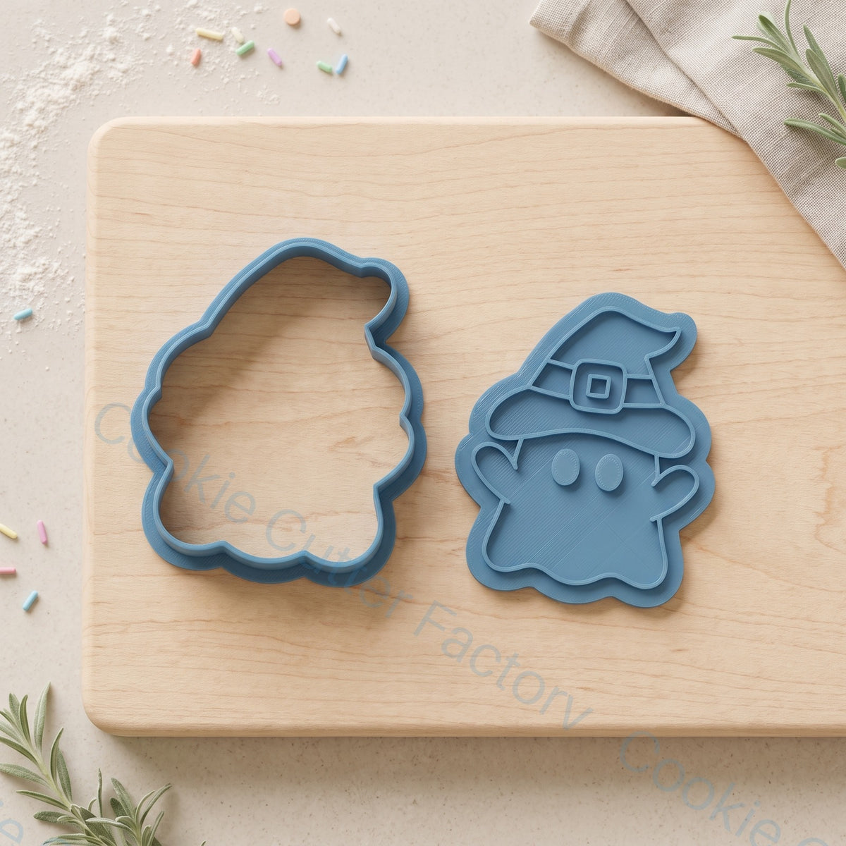 Ghost with Witch Hat Cookie Cutter and Embosser Stamp - Halloween Baking | CCF_APPROVED_MEDIA_V1:2:590f2ddc34071c68c0698dc5949a23b7f507d32737bd3bc24075babe562055f7