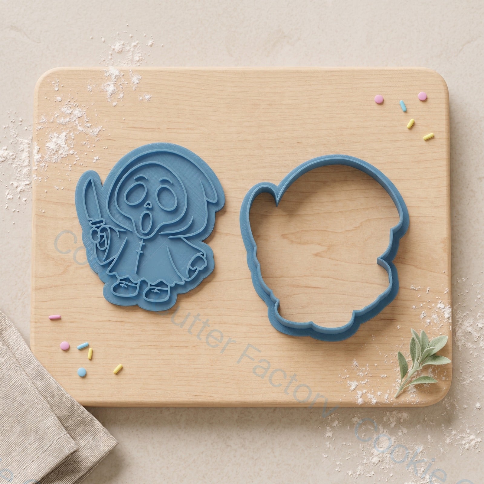 Ghost Killer Cookie Cutter and Embosser Stamp - Halloween Party Cookies | CCF_APPROVED_MEDIA_V1:2:65652587b0326dc2496cd7034ba72eb4bdf422465c1f7ac31d4b0da33202a08c