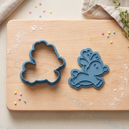 Jumping Reindeer Cookie Cutter and Embosser Stamp - Christmas Baking | CCF_APPROVED_MEDIA_V1:2:dbc901d9c21ff4bcbb6d48047cf21b54e6e240de38e05c80a002f1ca80570607