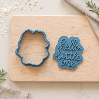 Hello Little One Script Cookie Cutter and Embosser Stamp - Baby Shower | CCF_APPROVED_MEDIA_V1:2:3b9edf6c9f68887b41ff84e20118c74279e930e613a111768606931664799591