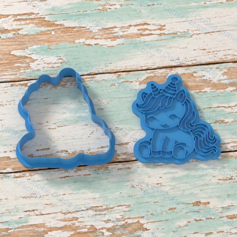 Sitting Party Unicorn Cookie Cutter and Embosser Stamp | CCF_APPROVED_MEDIA_V1:2:526c44f6689981437c7b78c29d7ab3ea866f736b85d8da4d7739a84e33910ee7