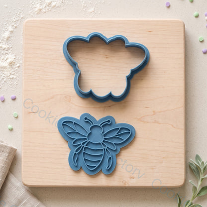 Bee Cookie Cutter and Embosser Stamp - Garden Party Biscuits | CCF_APPROVED_MEDIA_V1:2:5ca560057be554de2492ca05d661b074194549e3780759e8f99eaf059646e145