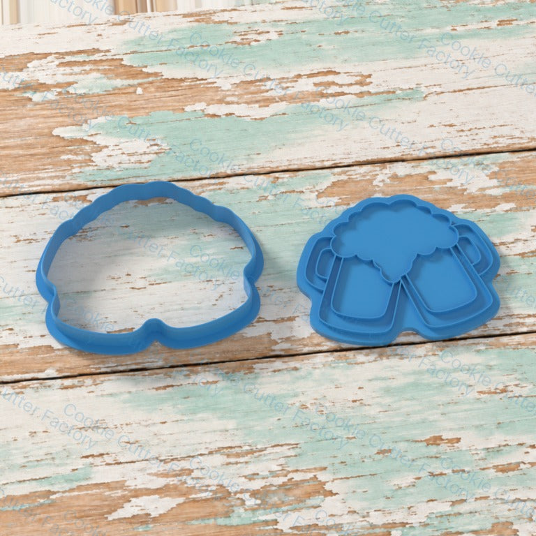 Clinking Beer Mugs Outline Cookie Cutter and Embosser Stamp | CCF_APPROVED_MEDIA_V1:2:0cfcd0a6e5222482401bcf6ef152d368251c0527edf3f4ed15705944b1a2b9e4