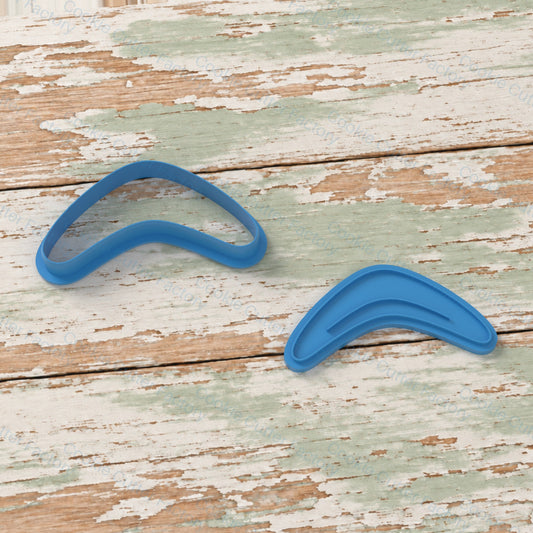 Boomerang Cookie Cutter and Embosser Stamp - Australian Themed Cookies | CCF_APPROVED_MEDIA_V1:2:996ae4e01598765550214274a6bbcdf562d6dc0d1fd6246b0e471e122427ccd2