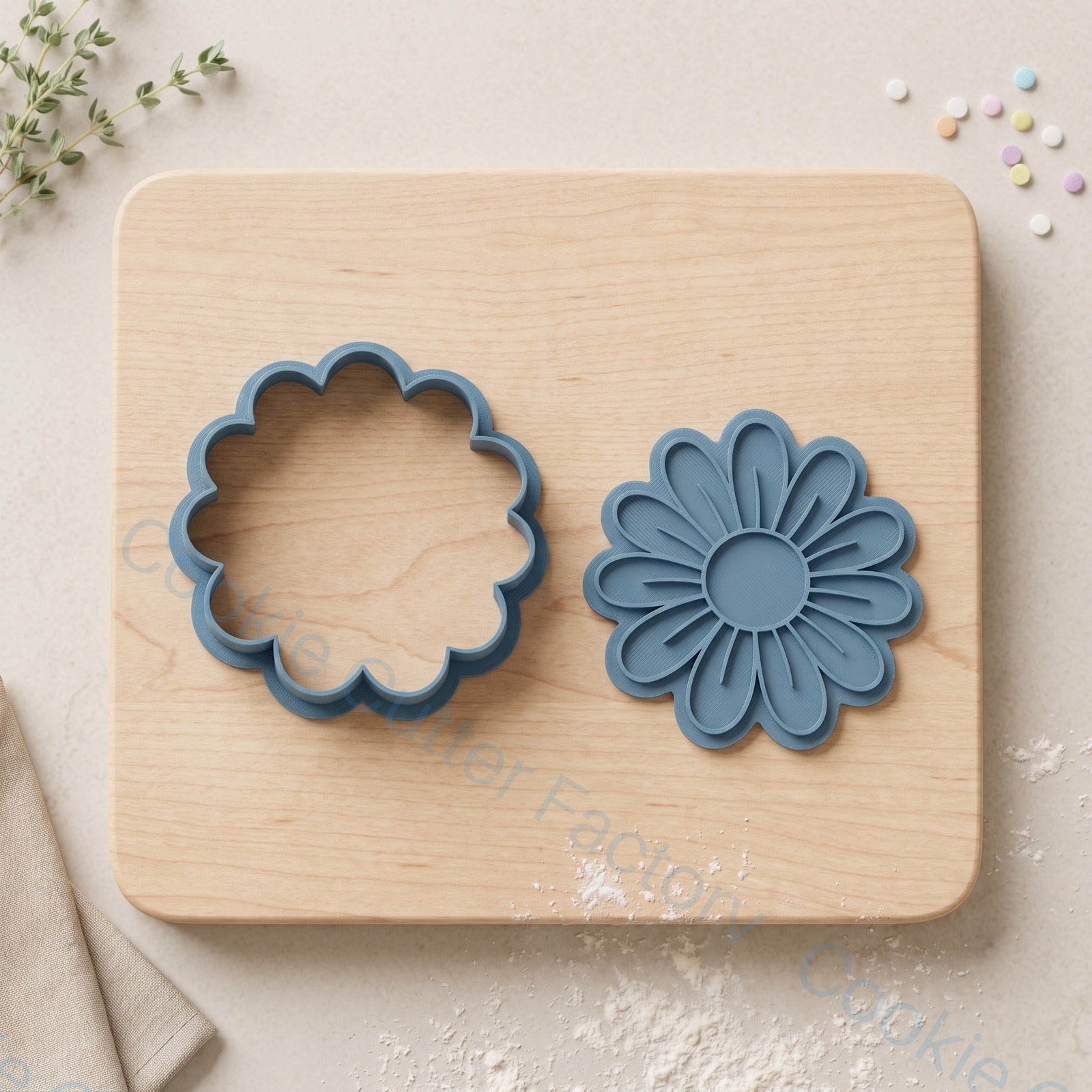 Daisy Flower Cookie Cutter and Embosser Stamp - Spring Floral Cookies | CCF_APPROVED_MEDIA_V1:3:1418ad74ab4827ea02d5f54801eea388ed964a013a41a37335ac2c1fb800711b