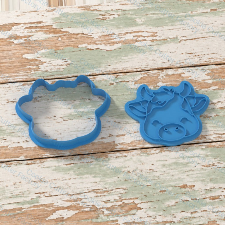 Smiling Cow Head With Horns Cookie Cutter and Embosser Stamp | CCF_APPROVED_MEDIA_V1:2:07fca9ed2ae2d09ab7d6544f46bd303da9d416cf02fd93ad4791ae3ec9e3cc14