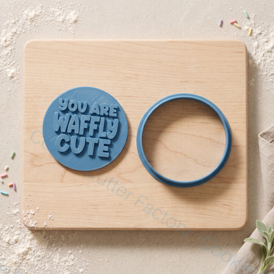You Are Waffly Cute Cookie Cutter and Embosser Stamp - Valentine's Day | CCF_APPROVED_MEDIA_V1:2:1510b2317cc37ee920f3f2f5baab40241d1731080b16ead5865de2028f837f57