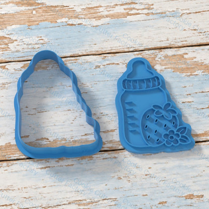 Bottle And Strawberry Duo Cookie Cutter and Embosser Stamp | CCF_APPROVED_MEDIA_V1:2:39f20db0a40840123aff0f5199daa4517dc1459fd31f921d937a090fbe878b26