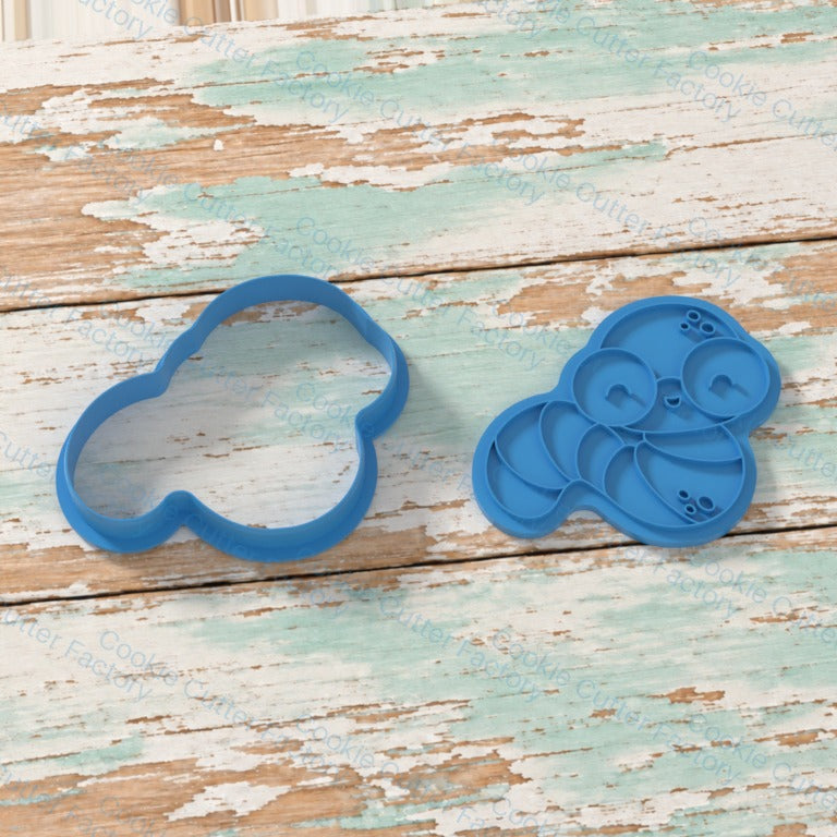 smiling caterpillar wearing round glasses Cookie Cutter and Embosser Stamp | CCF_APPROVED_MEDIA_V1:2:0f25864b03d64216fad3c2bc86b8d7e90fe71464677420a15005cc2ad1e1e37b