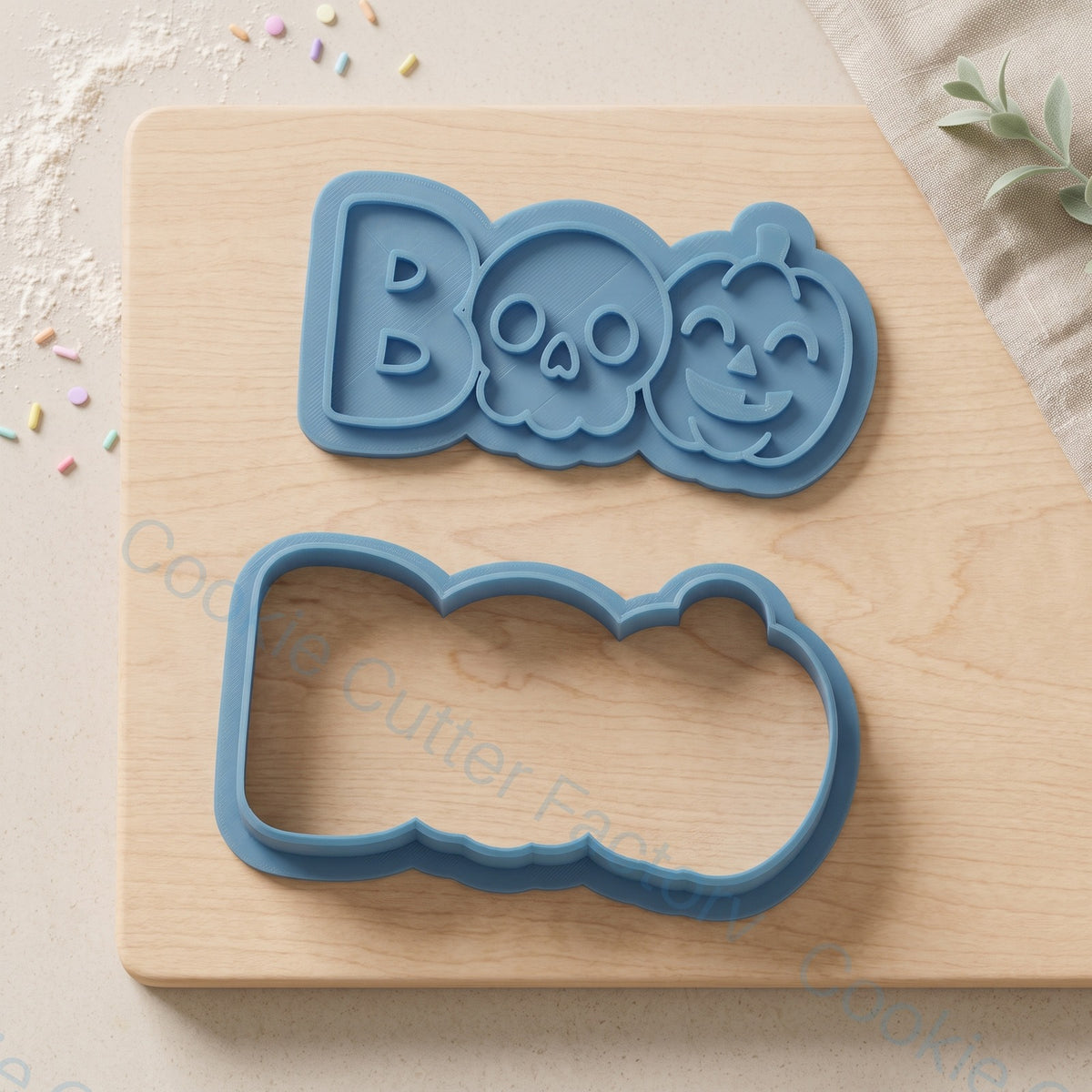 Boo Skull and Pumpkin Cookie Cutter and Embosser Stamp - Halloween Party | CCF_APPROVED_MEDIA_V1:2:2e264c6e6ce511265d04d70da07cb6281116c5efb240ceb7c8e3107e8186b9bd
