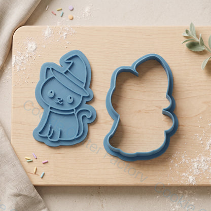 Cat in Witch Hat Cookie Cutter and Embosser Stamp - Halloween Party | CCF_APPROVED_MEDIA_V1:2:761e7c9b9a78c29d07ea1c0b5cfcf064905d39448e230b3ad491d10a10090d77
