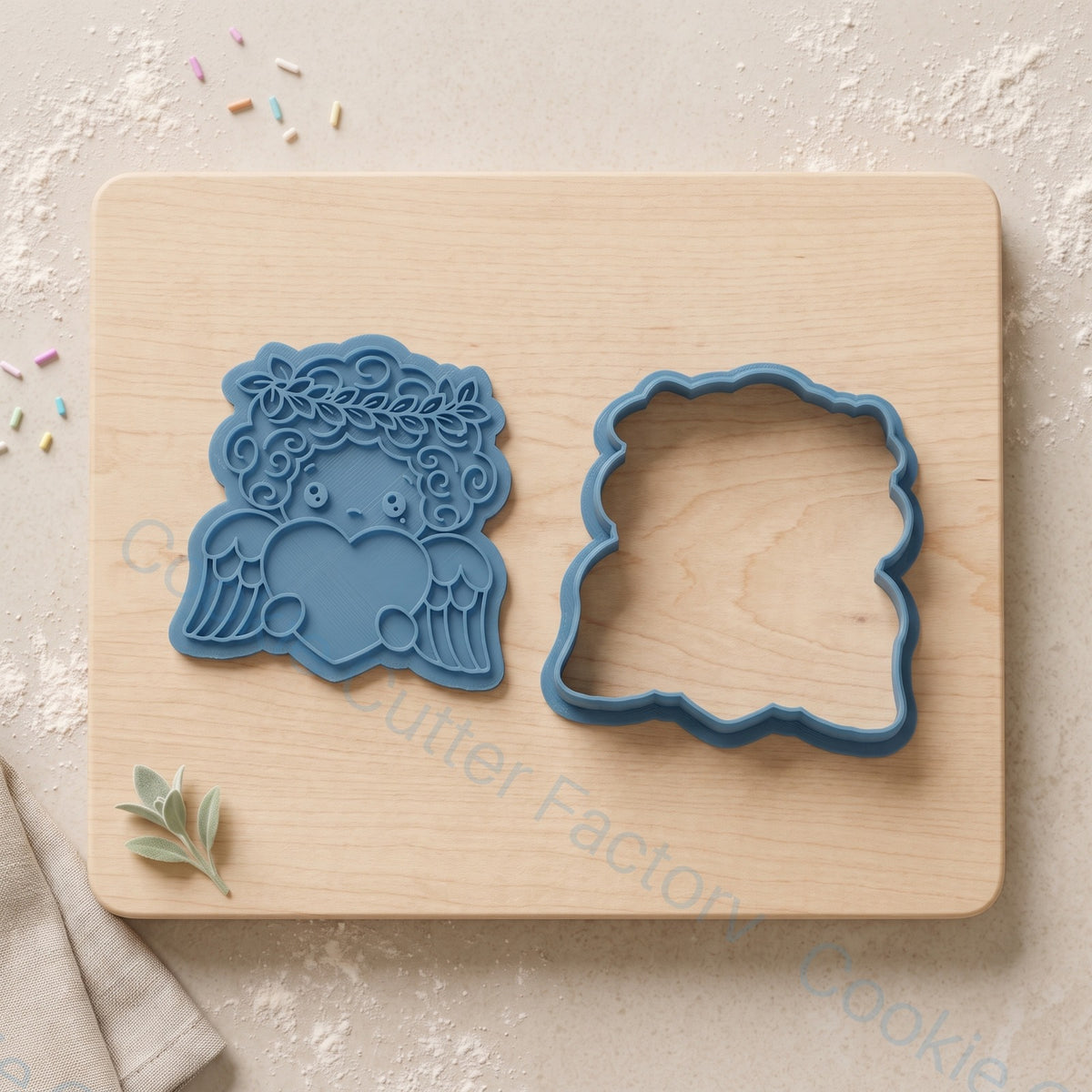 Cupid Angel Cookie Cutter and Embosser Stamp - Valentine's Day Cookies | CCF_APPROVED_MEDIA_V1:2:bfe5dea0a344a1aecd90659346a8daf473ec58c1d46098fdfcfba738d07290e2