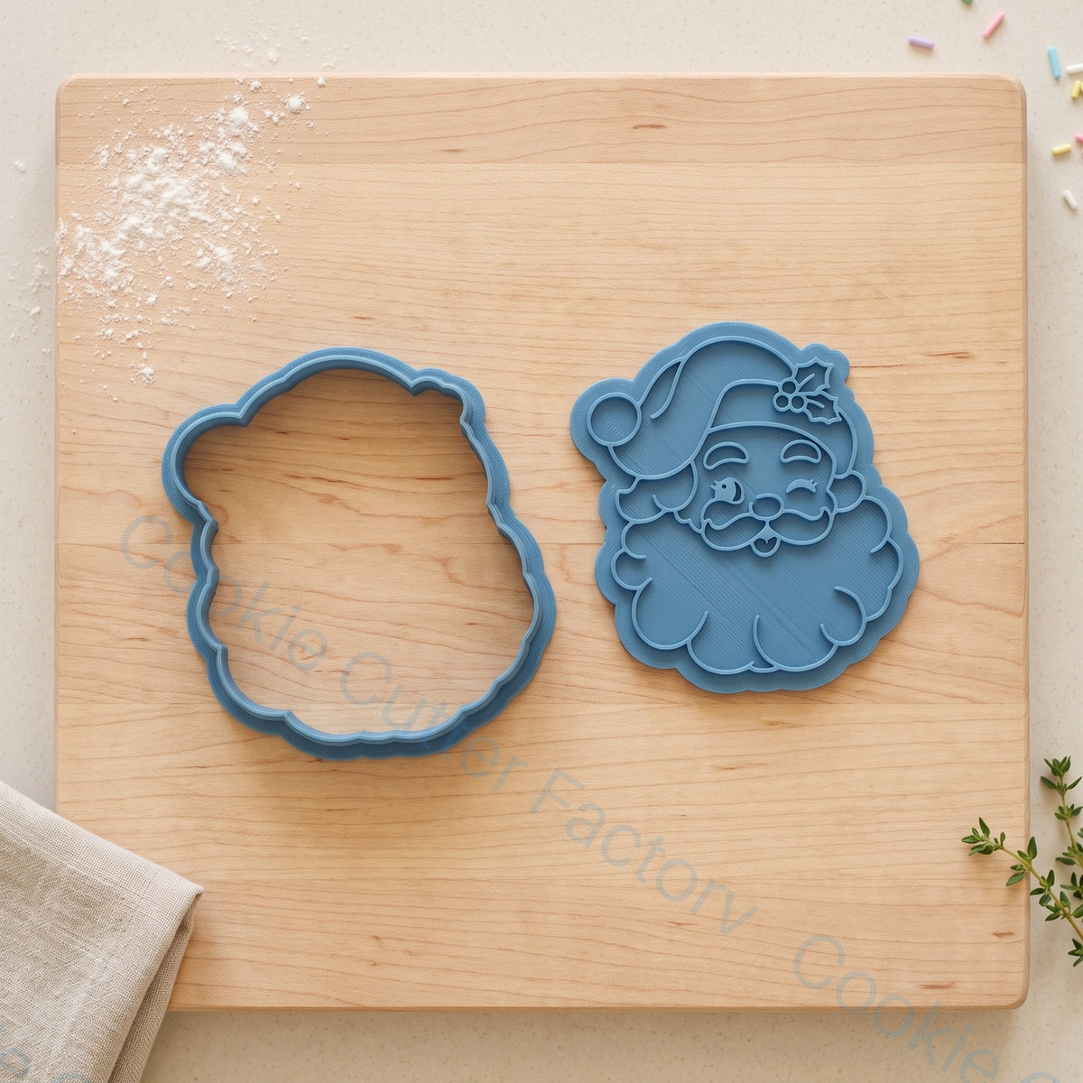 Winking Santa Face Cookie Cutter and Embosser Stamp - Christmas Baking | CCF_APPROVED_MEDIA_V1:2:b3685de4e79e9108618f5b7ea315289cbb9f29db832e8da21c5e999139dcc69e