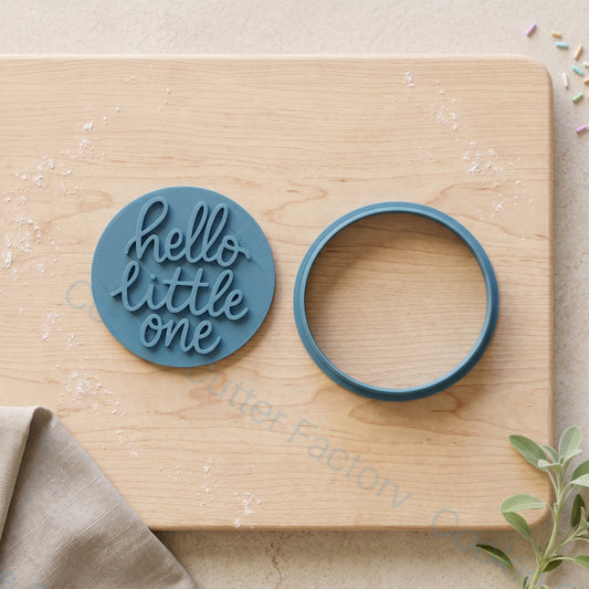 Hello Little One Cookie Cutter and Embosser Stamp - Baby Shower Cookies | CCF_APPROVED_MEDIA_V1:2:f45e3c9b77a8696d47feb00c445d4329cd541943aa29d62cb9025a8497fe6cf4